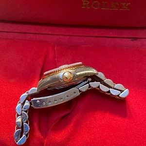 Rolex Datejust Steel Yellow Gold Diamond Dial Ladies Watch 79173.